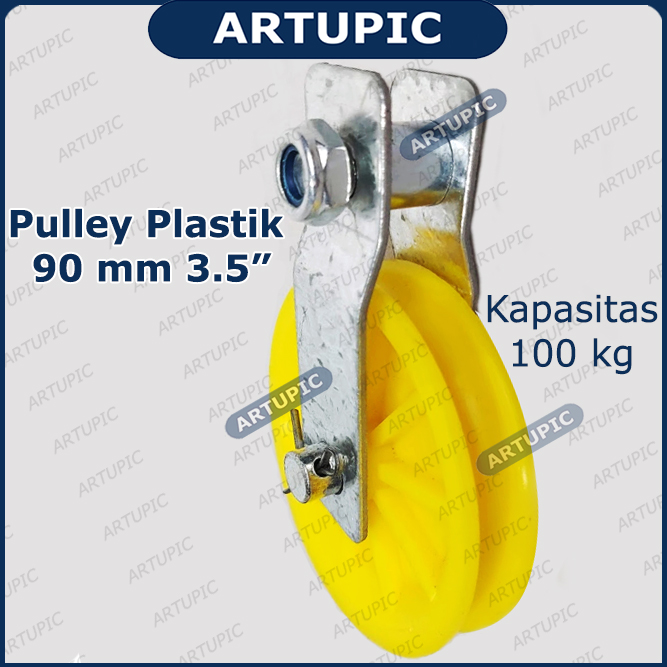 pulley plastik 90 mm