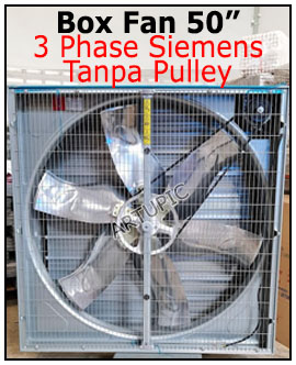 Exhaust fan box fan 50 inch 3 phase siemens