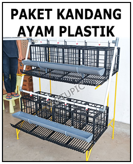 Paket kandang ayam plastik artupic