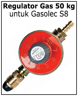 Regulator gas 50 kg Gasolec