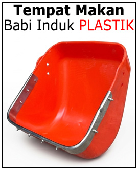 Tempat Makan Babi Plastik